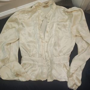 Gunne Sax Jessica's Gunnies Vtg Cream top